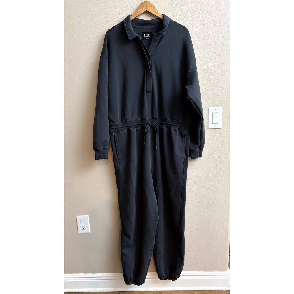 YPB Your Personal Best Abercrombie XXL Gray neoKnit Max Polo Jumpsuit Athleisure